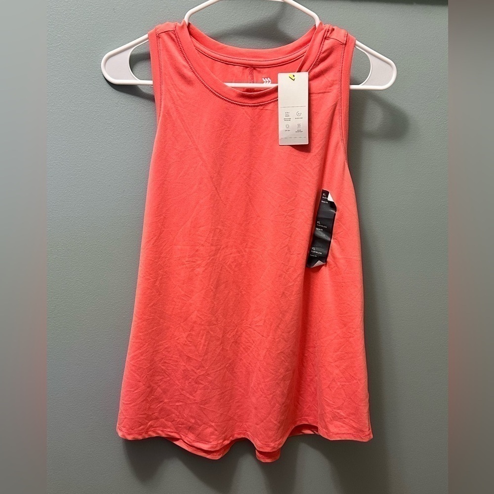 All in Motion - Active Muscle Tank Top - Pink/Salmon - Size xlarge